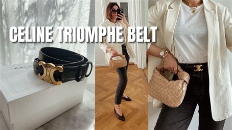 celine triomphe belt size comparison|Celine belt summer 2020.